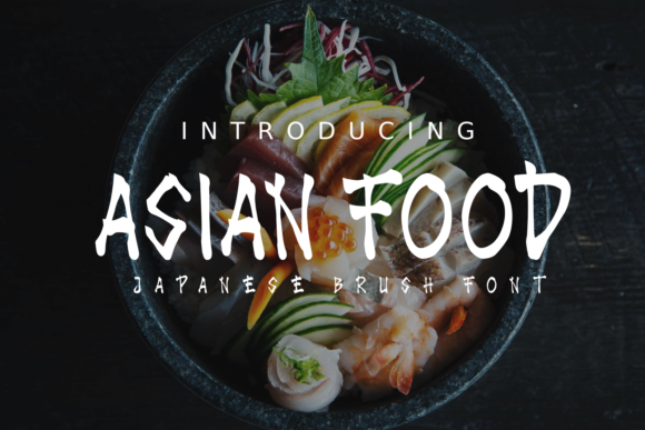 Asian Food: A Bold Typographic Statement for Modern Branding