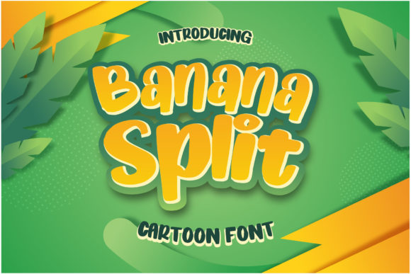 Banana Split Cartoon: A Playful Font for Joyful Designs