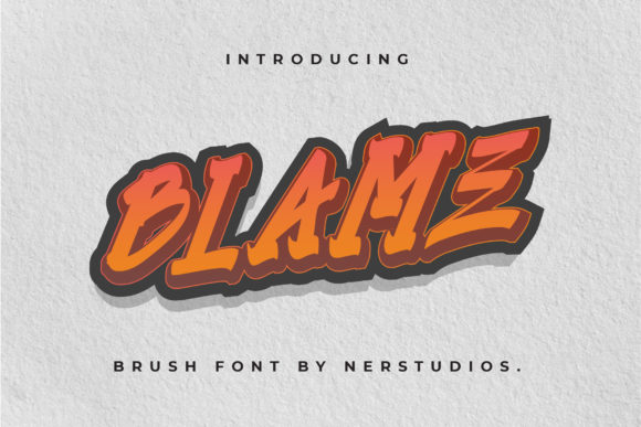 Blame: A Futuristic Display Font with a Street Art Edge