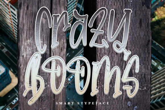 Crazy Booms: The Quirky Display Font That Elevates Creative Projects