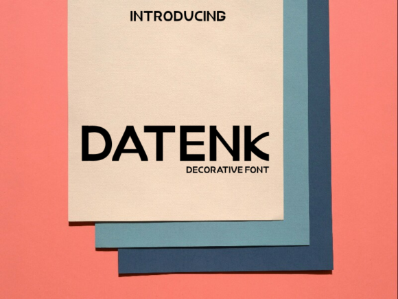 Datenk: The Bold Display Font That Demands Attention