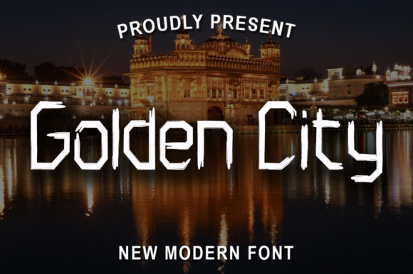 Golden City: The Squared Display Font for Modern Design