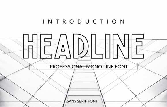 Headline Font: Bold Design for T-Shirts, Logos & Ads