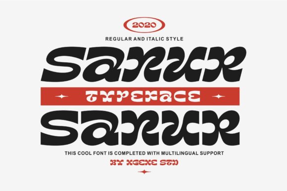 Sanur: A Modern Display Font for Distinctive Visual Identity