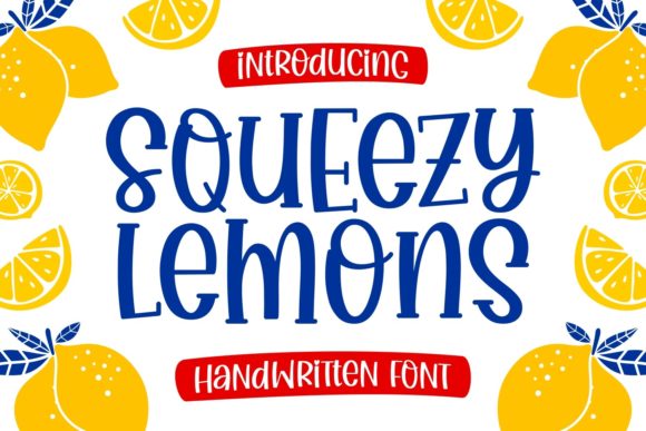 Squeezy Lemons: The Playful Typeface That Brings Fresh Energy to Your Designs