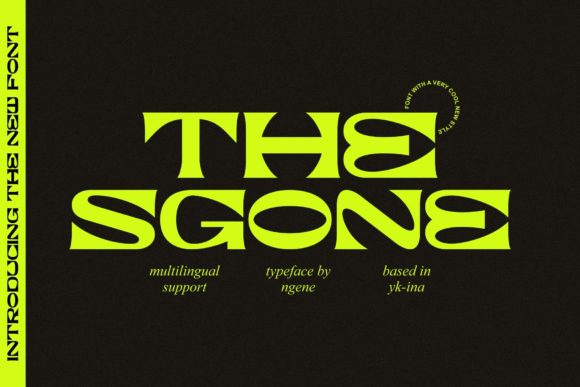 The Sgone: Navigating the Nuances of a Modern Display Typeface