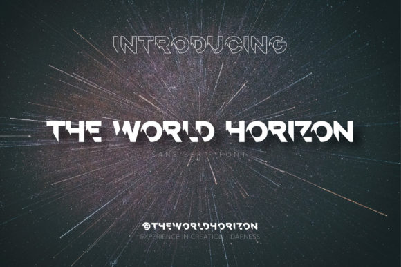 The World Horizon: Elevating Visual Identity with Bold, Techno-Inspired Typography